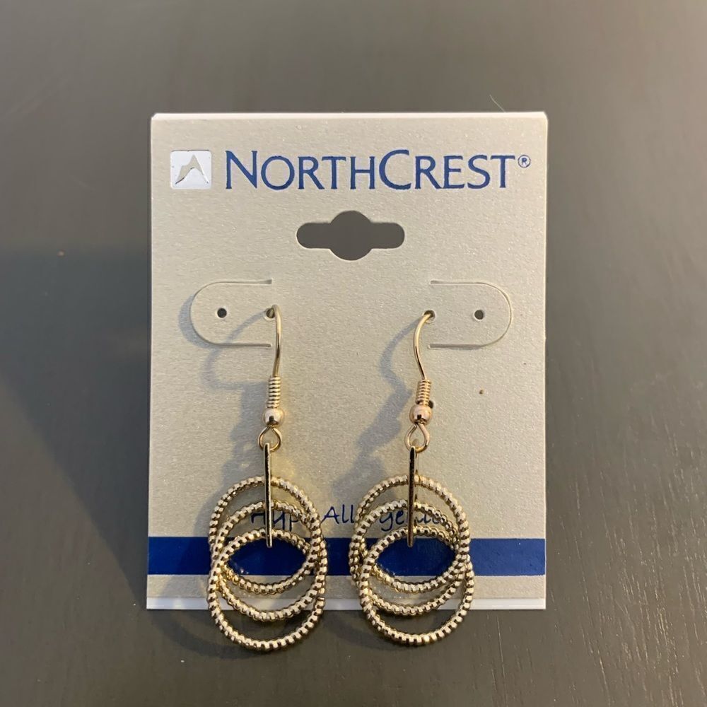 NorthCrest gold dangle earrings